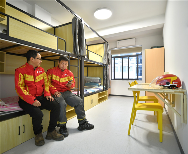 京東武漢獨(dú)棟小哥之家首批騎手入住！免租金 拎包就能住