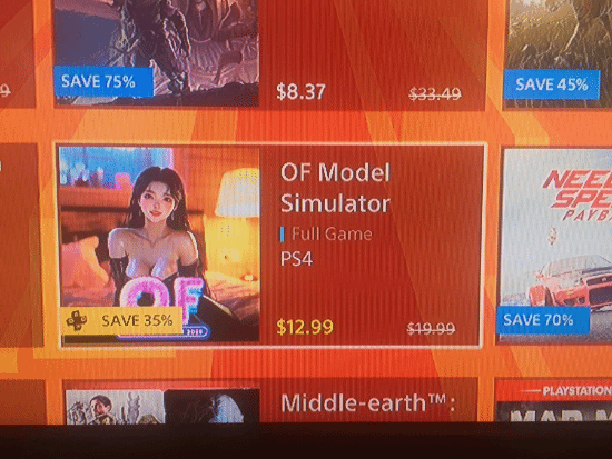 PS商店出現(xiàn)AI游戲！扮演OnlyFans模特名利雙收